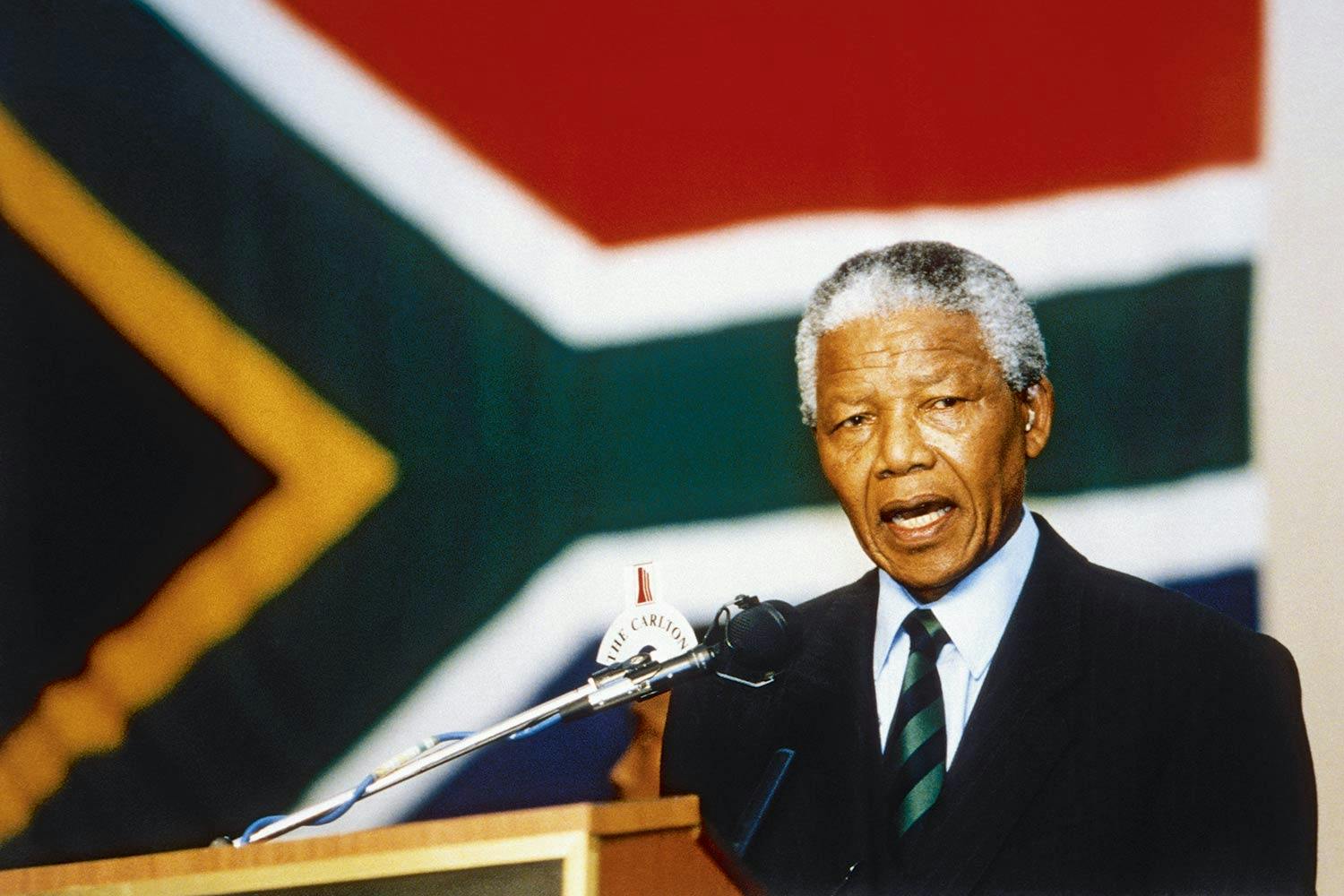 nelson mandela flagga